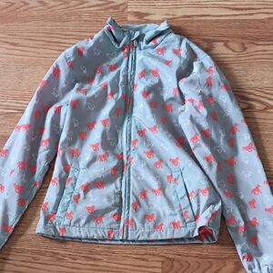Ariat Gray Jacket with Coral Horse Design